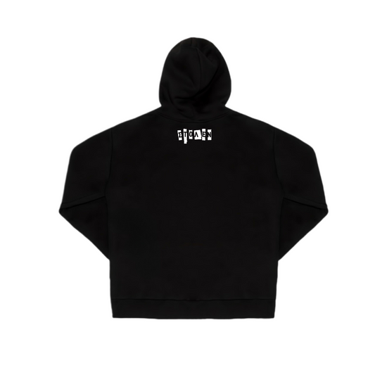 Hoodie "Το Παιδί Του Διπλανού Πόρταλ" Black